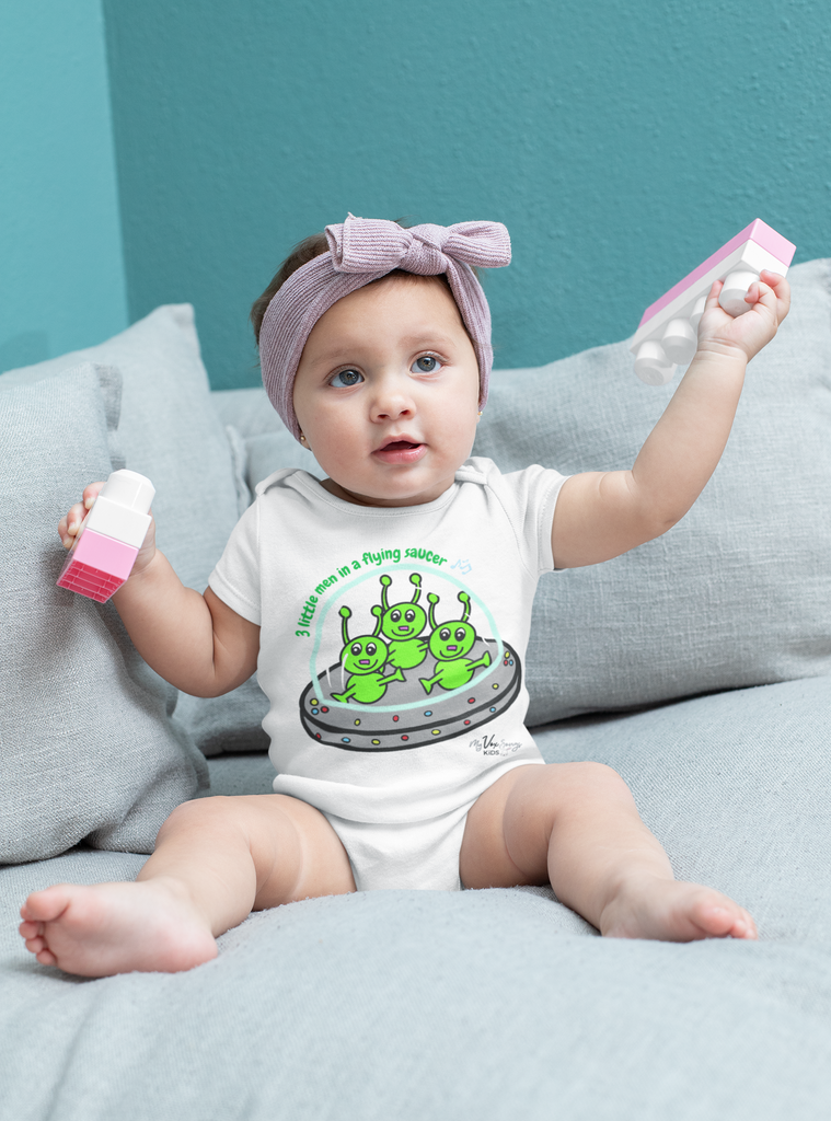 UFO Baby bodysuit, Cute Aliens baby & toddler Onesies, clothes for girls, boys, gender neutral gifts for baby showers, birthdays, Christmas