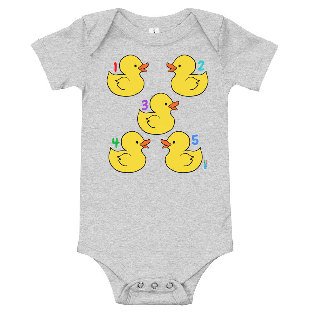 Duck Baby short sleeve one piece | Five Little Ducks Onesie by My VoxSongs
