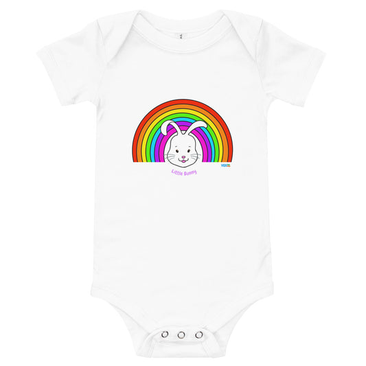 Rainbow Bunny - Baby short sleeve one piece