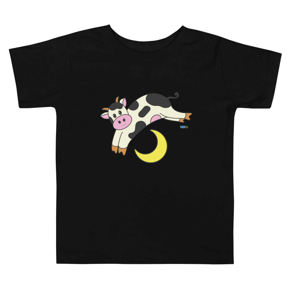 Cow T-Shirt Kids | The Cow Jumped Over The Moon | Toddler T-Shirt By MyVoxSongs Nursery Rhymes
