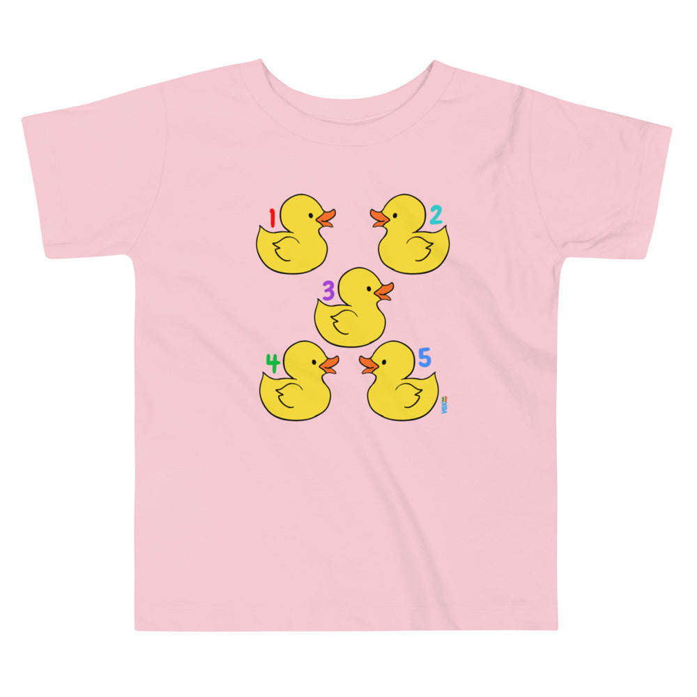 Duck T-Shirt | Five Little Ducts Toddler Short Sleeve Tee