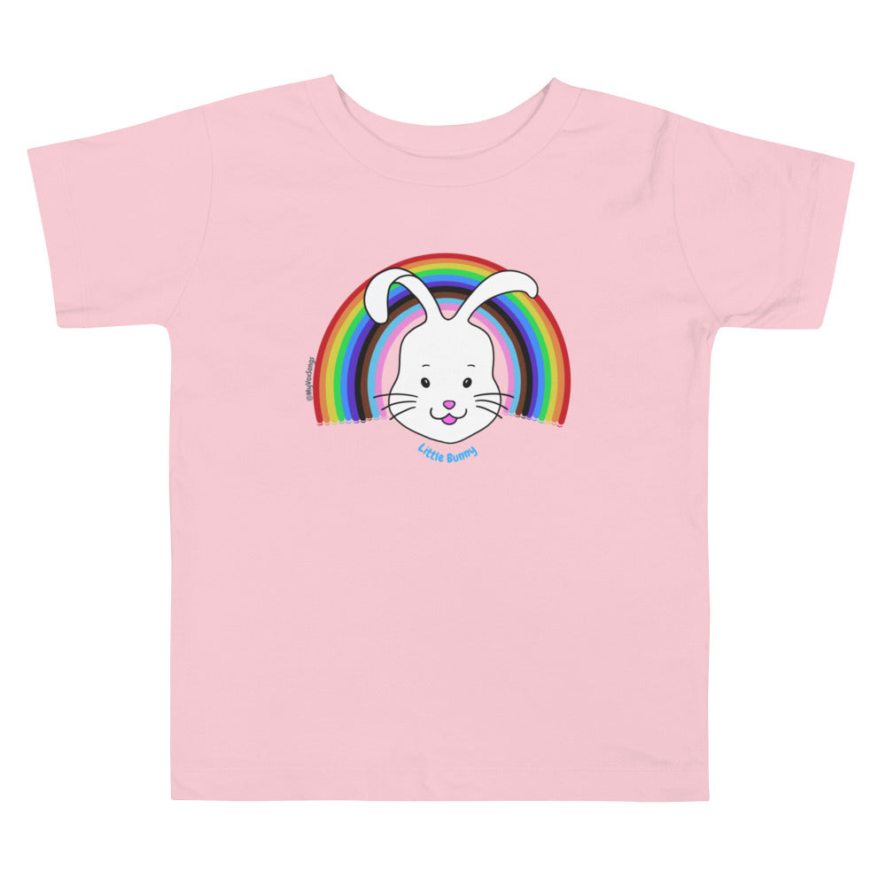 Little Bunny Celebrate Pride Month Toddler Short Sleeve Tee