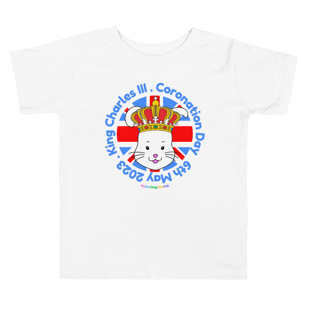 Toddler T-Shirt, Kids Short Sleeve T-Shirt, King Charles III Coronation Day Souvenir