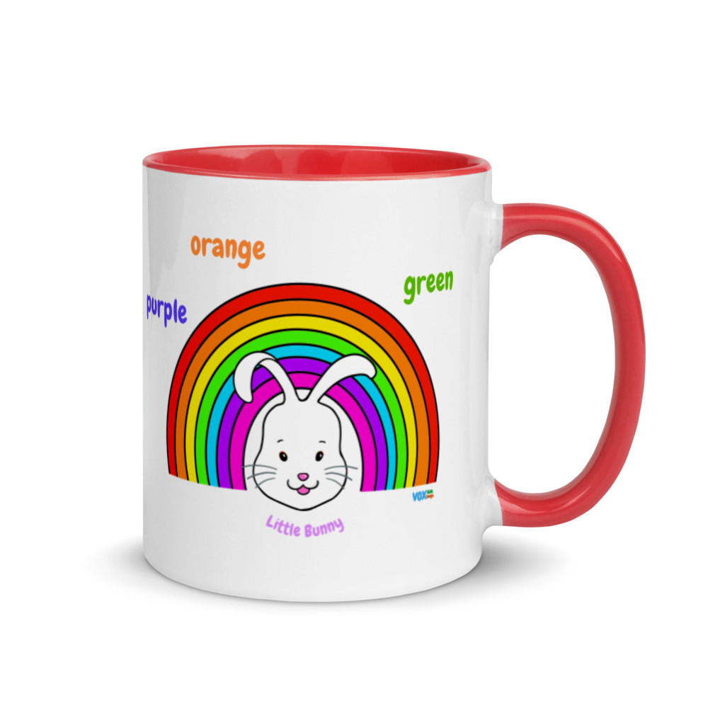 Rainbow Song Mug with Color Inside | LIttle bunny by My VoxSongs