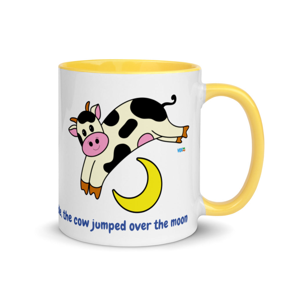 Cow Mug | The Cow Jumped Over The Moon Mug | Nursery Rhymes Mug By My VoxSongs